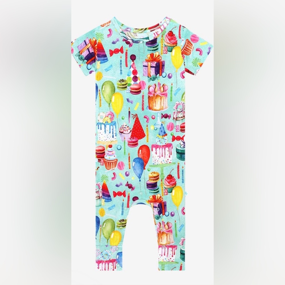 Like New Posh Peanut Happy Birthday Pant Romper 18-24 Months